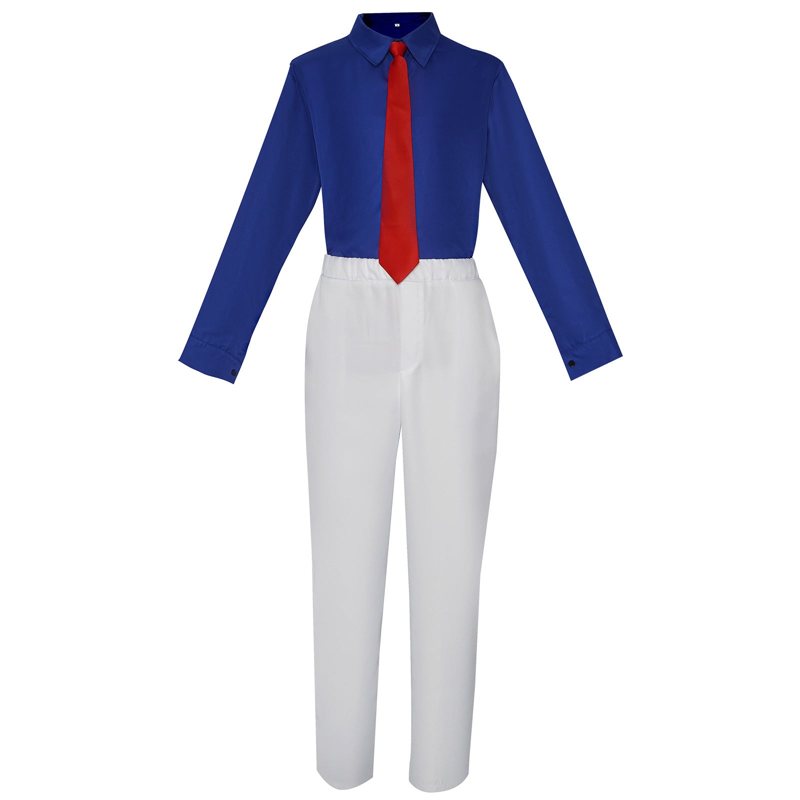 Adult Phantom Thief Kid Costume White Outfit with Cloak and Hat Full Set