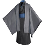 Adult Toji Costume Gray Kimono Sorcerer Killer Cosplay Outfit for Halloween Carnival