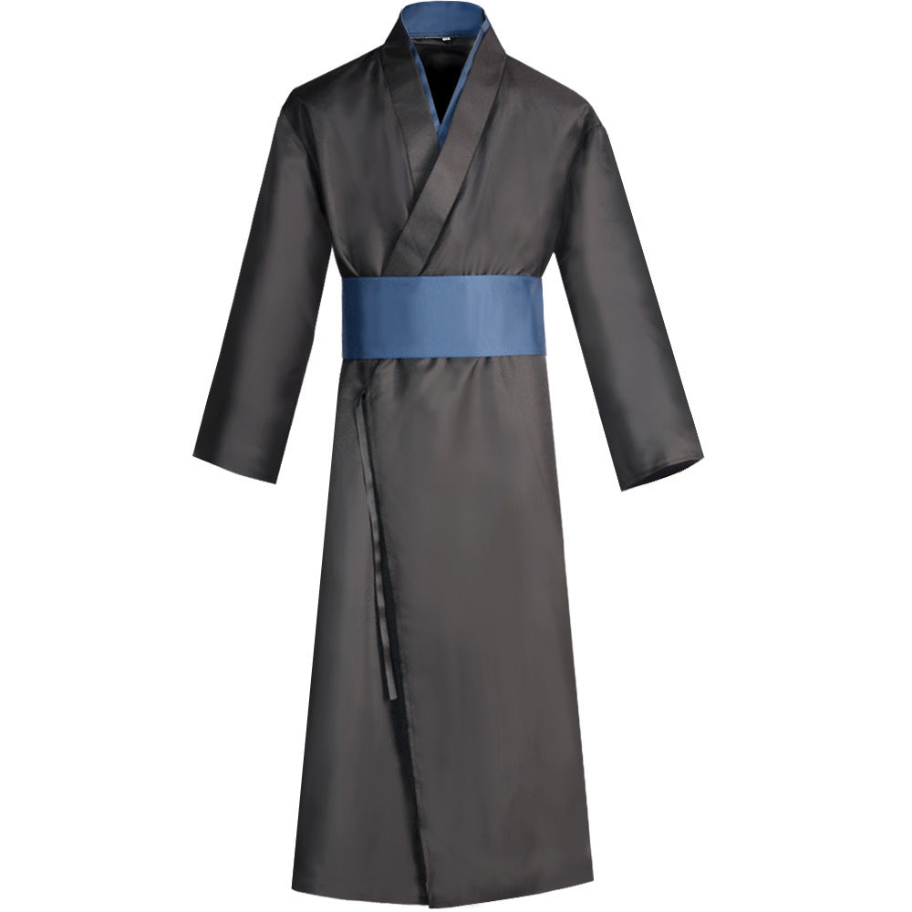 Adult Toji Costume Gray Kimono Sorcerer Killer Cosplay Outfit for Halloween Carnival