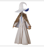 Women Ranni Cosplay Costume The Witch White Dress Cape and Hat Outfit for Halloween Carnival
