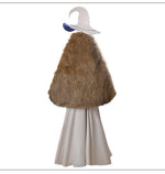 Women Ranni Cosplay Costume The Witch White Dress Cape and Hat Outfit for Halloween Carnival