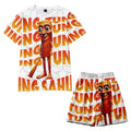 Italian Brainrot Shirt Shorts 2pcs Set Tung Tung Tung Sahur Summer Suit