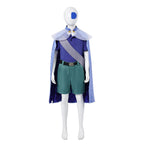 Earth Ambassador Costume Kids Adults Blue Cape Shirt Shorts with Accessories for Cosplay