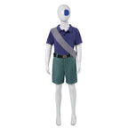 Earth Ambassador Costume Kids Adults Blue Cape Shirt Shorts with Accessories for Cosplay