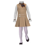 Adult Megan Costume AI Doll Cosplay Dress with Shirt Socks for Halloween Party