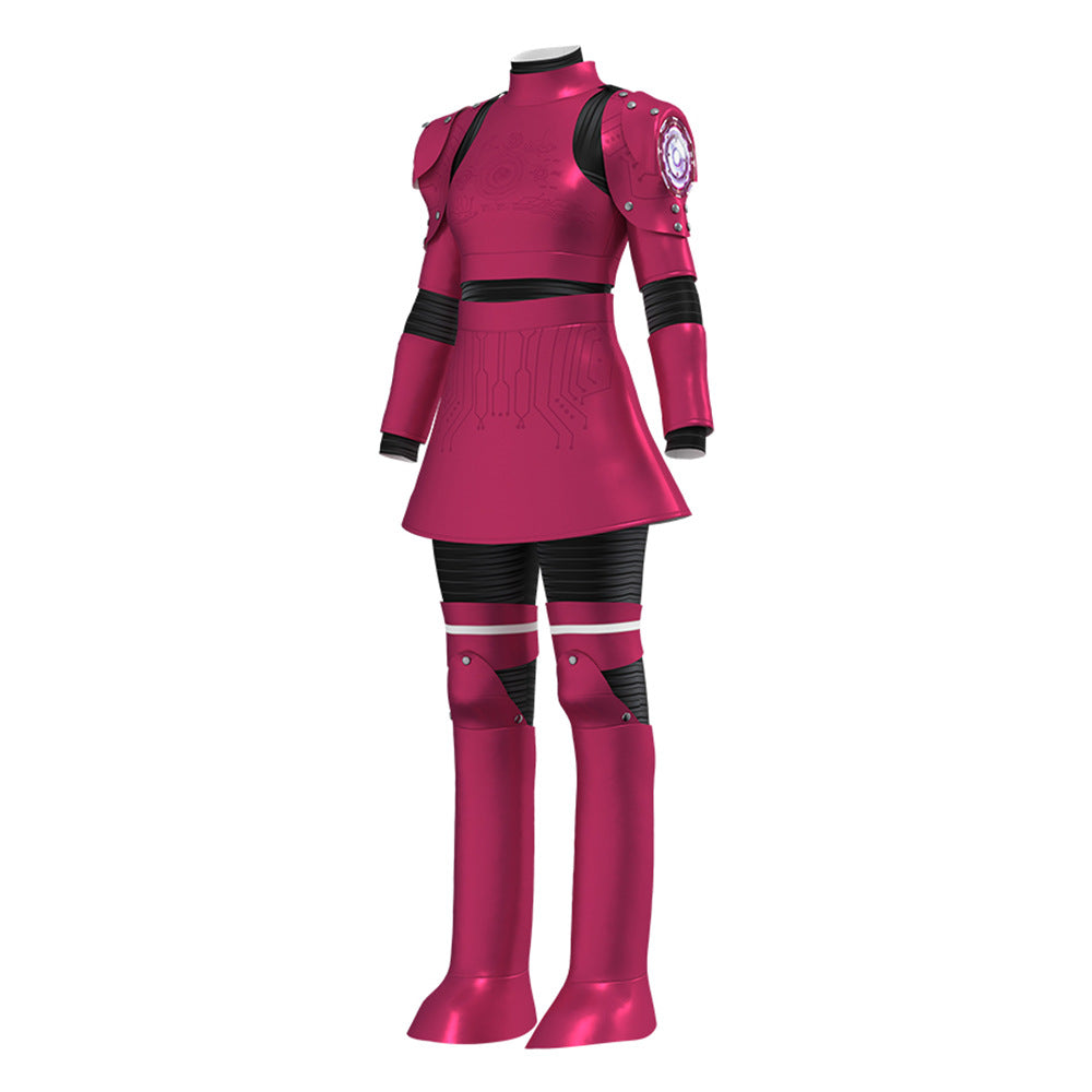 Kids Megan Costume Upgrade Killer Robot Battle Suit and Wig for Cosplay