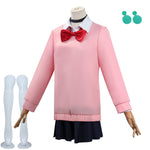 Adult Momo Ayase Costume Pink School Uniform Anime Cosplay Outfit for Halloween
