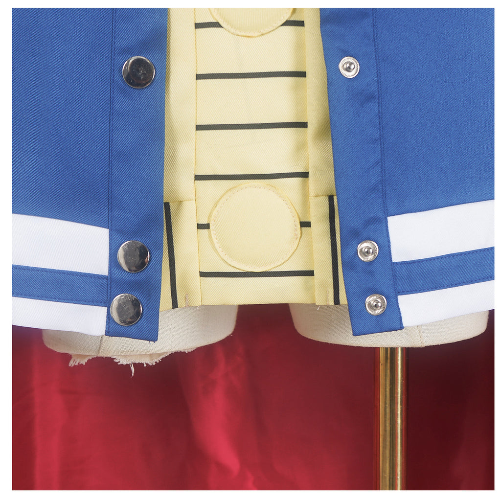 Women Seiko Ayase Costume Sweatshirt Jacket Cloak and Glasses 4pcs Suit for Cosplay