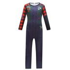 Kids Zombies Costume Zombie Boy Zed Jumpsuit Halloween Outfit for Cosplay Party