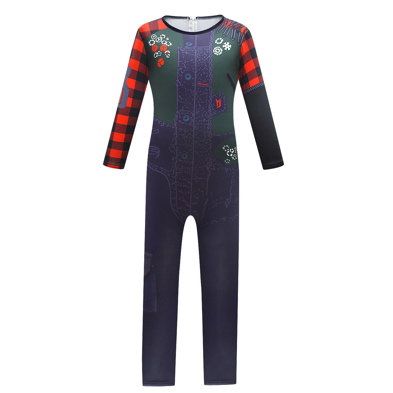 Kids Zombies Costume Zombie Boy Zed Jumpsuit Halloween Outfit for Cosplay Party