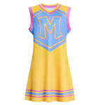 Kids Zombie Cheerleader Costume Yellow Halloween Fancy Dress for Girls