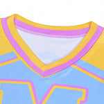 Kids Zombie Cheerleader Costume Yellow Halloween Fancy Dress for Girls