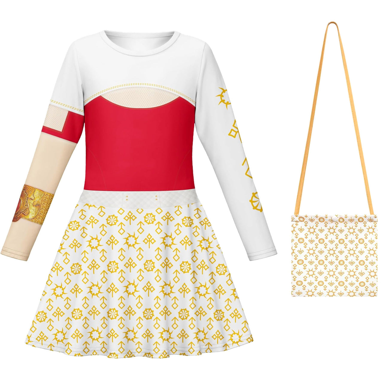 Girls Nova Costume White Daywalker Vampire Dress and Bag Zombie Outfit for Cosplay Party