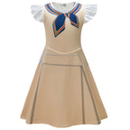 Girls Megan Dress Kids Horror Film AI Robot Doll Cosplay Costume Halloween Carnival Outfit