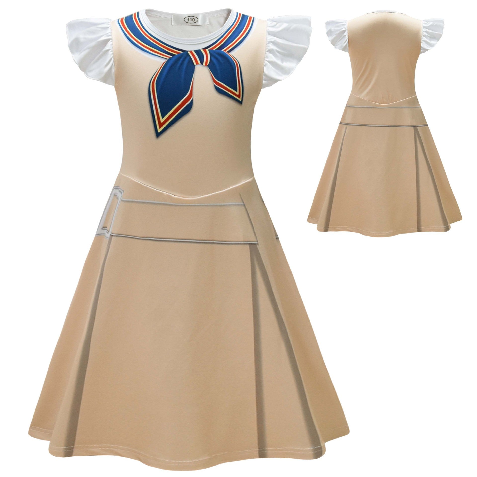 Girls Megan Dress Kids Horror Film AI Robot Doll Cosplay Costume Halloween Carnival Outfit