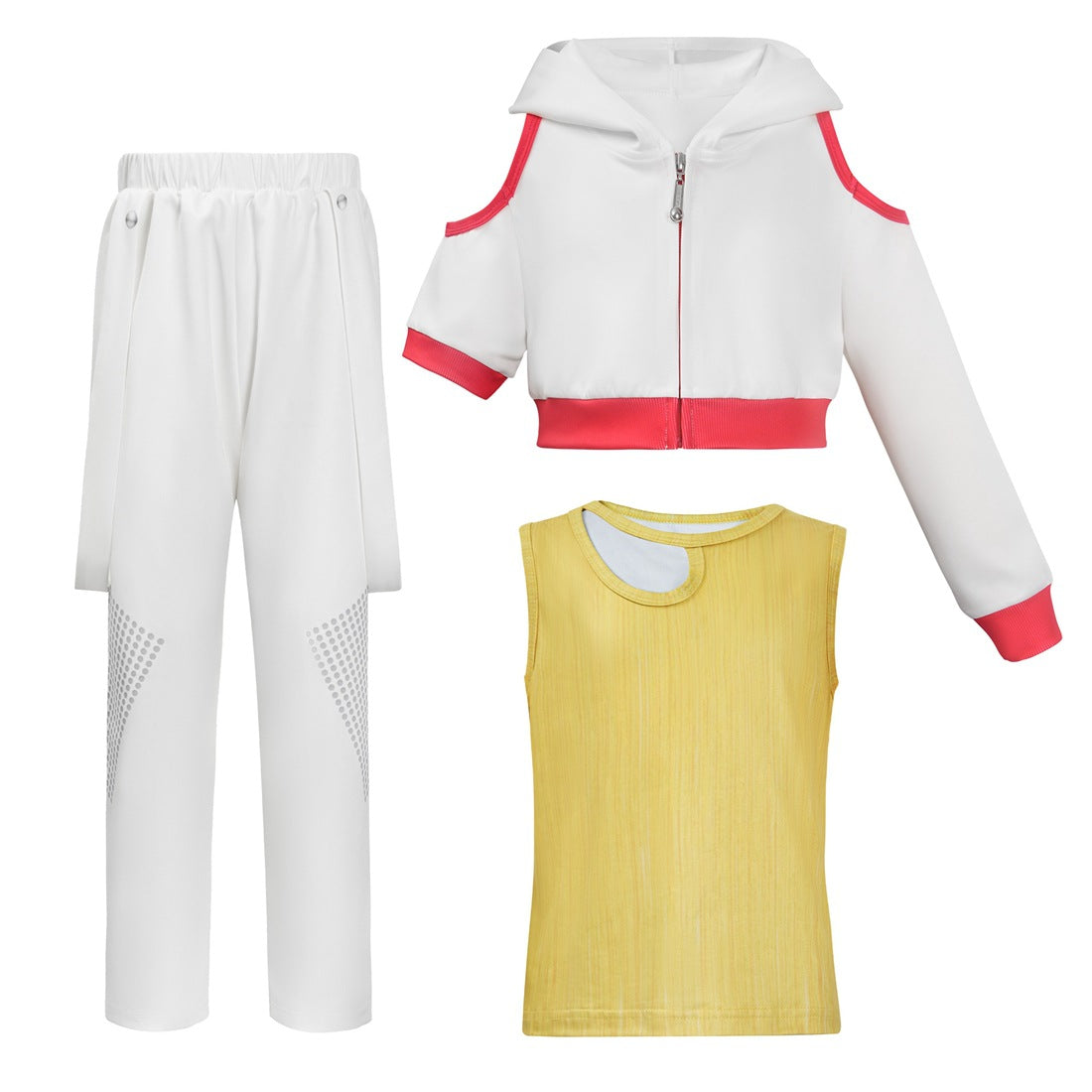 Girls Zombies Outfit Vampire Nova Tops Vest Pants 3pcs Suit for Cosplay Carnival