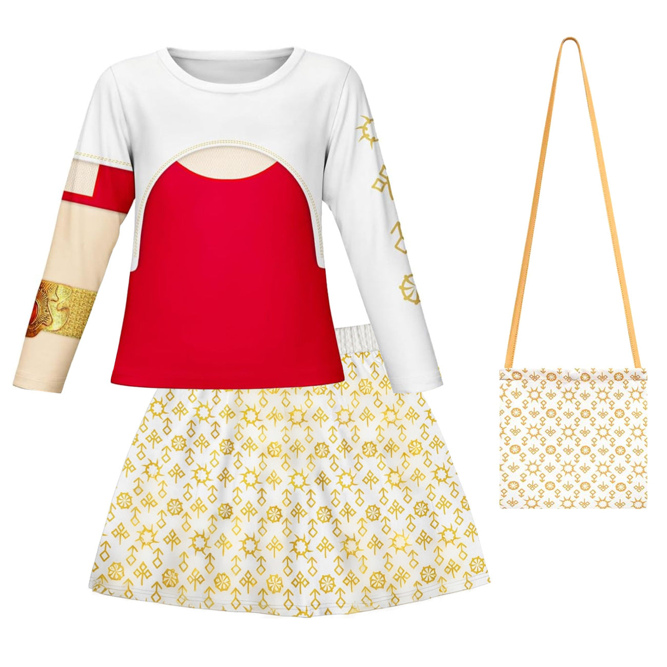 Girls Nova Costume Zombies Daywalker Vampire Shirt Skirt and Bag Full Set