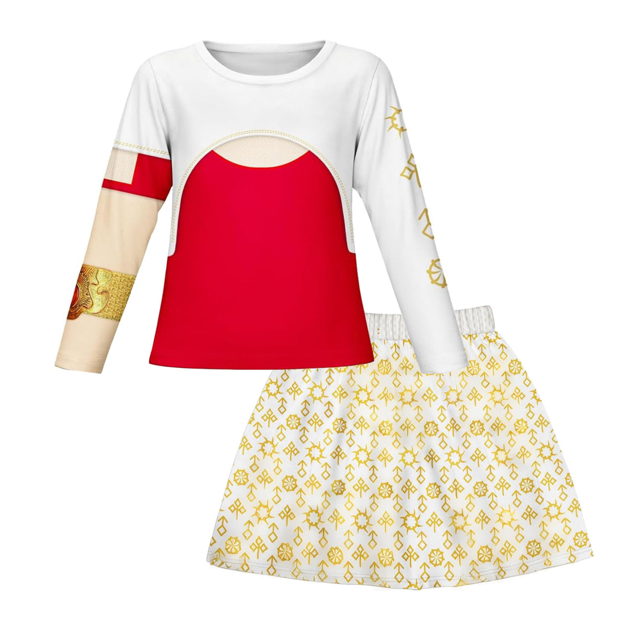 Girls Nova Costume Zombies Daywalker Vampire Shirt Skirt and Bag Full Set