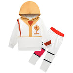 Kids Zombies Costume Bonzo Lunar Training Camp Outfit Hoodie and Pants Suit