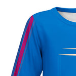 Kids Adults Zombies Outfit Addison Blue Shirt and Skirt 2pcs Suit for Dress Up Party