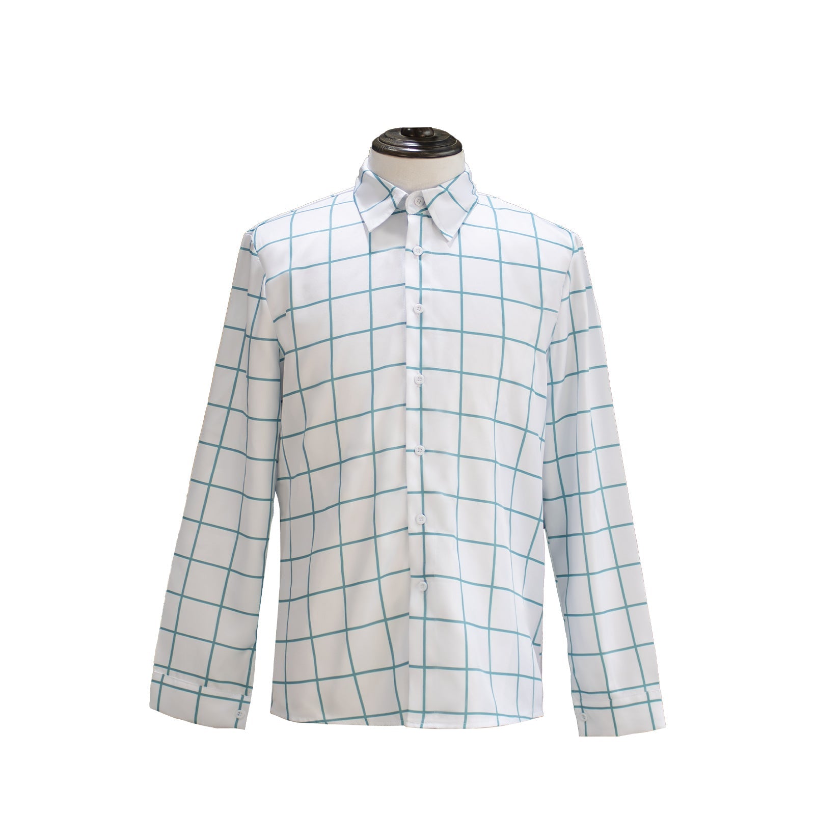 Mens Jinu Shirt Pop Star Jinu Classic Plaid Shirt for Daily Wear Cosplay