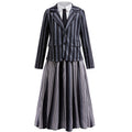 Girls Black Gothic Costume Dark Mystery Cosplay Suit for Halloween Dress Up