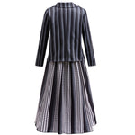 Girls Black Gothic Costume Dark Mystery Cosplay Suit for Halloween Dress Up