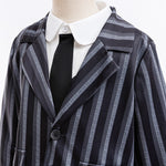 Girls Black Gothic Costume Dark Mystery Cosplay Suit for Halloween Dress Up