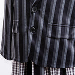 Girls Black Gothic Costume Dark Mystery Cosplay Suit for Halloween Dress Up