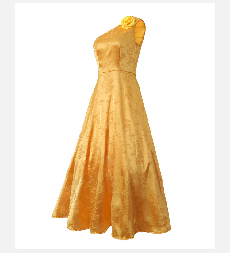 Cute Judy Party Dress Yellow Ball Gown with Headband Kids Adults Cosplay Costume