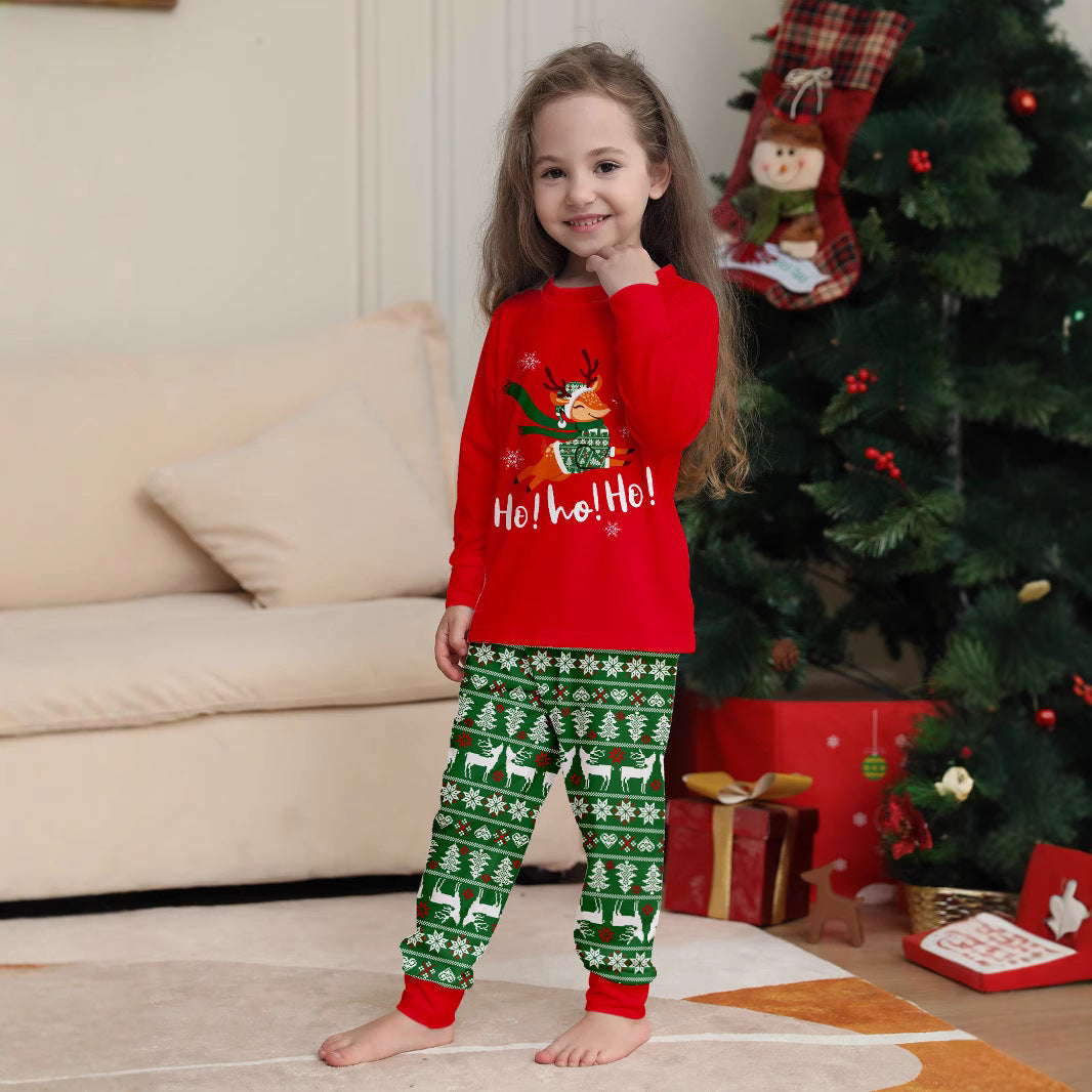 Family Christmas Pajamas Red Tops Pants Xmas Jammies for Kids Adults