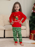Family Christmas Pajamas Red Tops Pants Xmas Jammies for Kids Adults