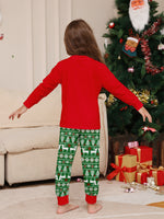 Family Christmas Pajamas Red Tops Pants Xmas Jammies for Kids Adults