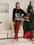 Matching Family Christmas Pajamas Red and Black Christmas PJ Holiday Attire