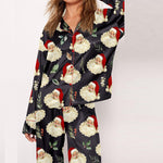 Womens Christmas Pajamas Soft Xmas Pjs Tops and Pants 2pcs Suit for Christmas Party Daily Wear