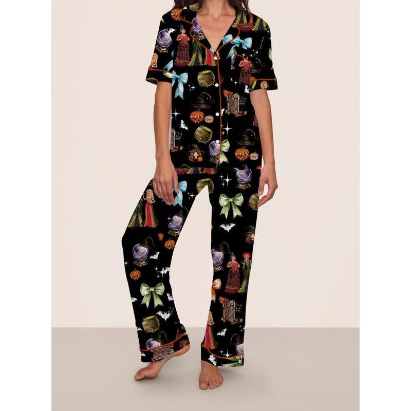 Womens Christmas Pajamas Soft Xmas Pjs Tops and Pants 2pcs Suit for Christmas Party Daily Wear