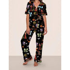 Womens Christmas Pajamas Soft Xmas Pjs Tops and Pants 2pcs Suit for Christmas Party Daily Wear