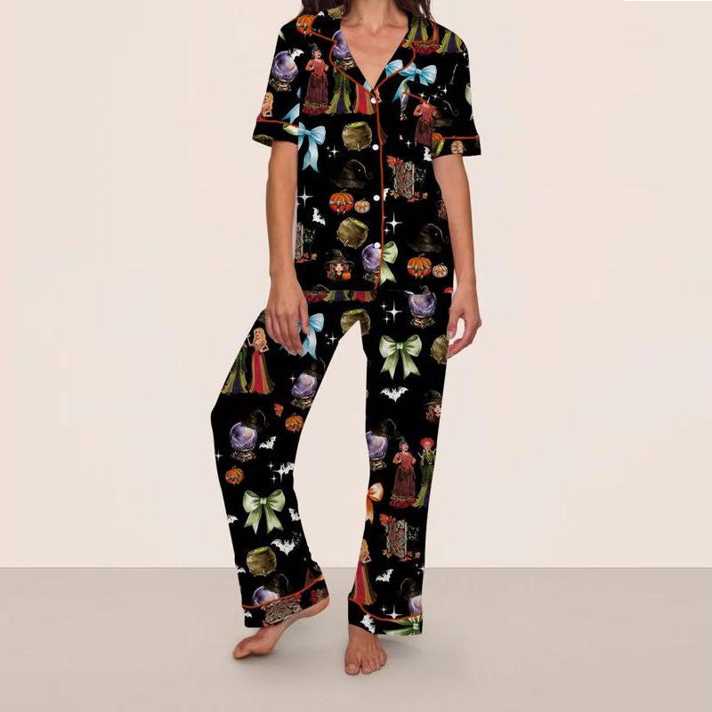 Womens Christmas Pajamas Soft Xmas Pjs Tops and Pants 2pcs Suit for Christmas Party Daily Wear