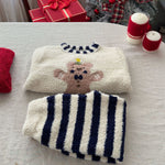 Kids Christmas Pajamas Red Holiday Loungewear Cozy Sherpa Sleepwear for Boys Girls