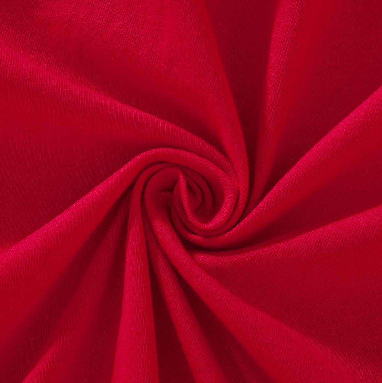 Kids Christmas Pajamas Set Red Long Sleeve Top Pants Festive Sleepwear for Children