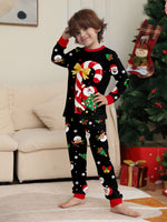 Black Family Christmas Sleepwear Festive Pajamas Set Comfortable Loungewear