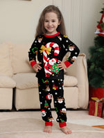 Black Family Christmas Sleepwear Festive Pajamas Set Comfortable Loungewear