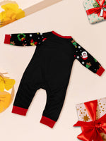 Black Family Christmas Sleepwear Festive Pajamas Set Comfortable Loungewear