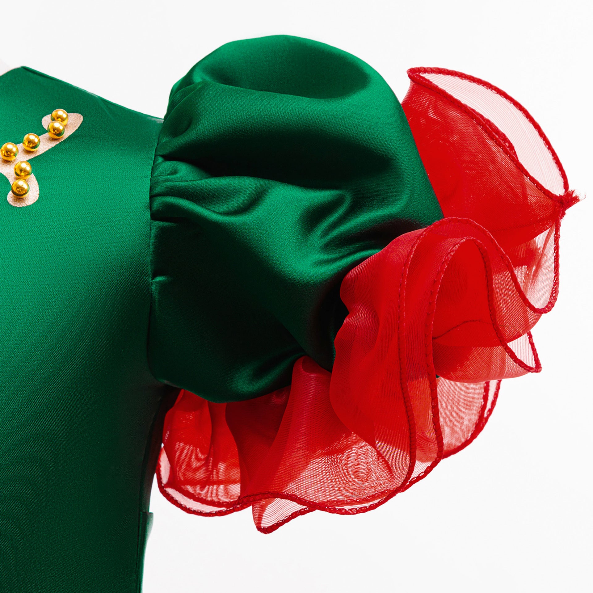 Girls Christmas Dress Headband Magnetic Hand Holding Socks Ready to Ship Xmas Costume in Gift Box