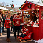 Ugly Xmas Sweater Cozy Holiday Costume with DIY Photo Frame Perfect Christmas Family Memory Kit