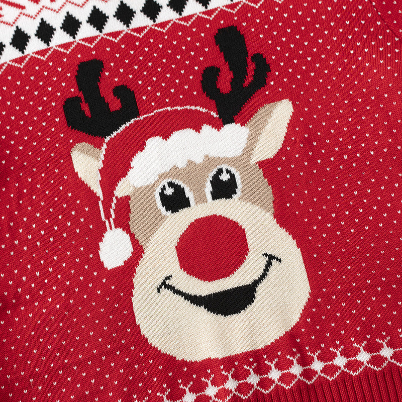 Ugly Xmas Sweater Cozy Holiday Costume with DIY Photo Frame Perfect Christmas Family Memory Kit