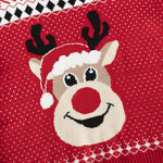 Ugly Xmas Sweater Cozy Holiday Costume with DIY Photo Frame Perfect Christmas Family Memory Kit