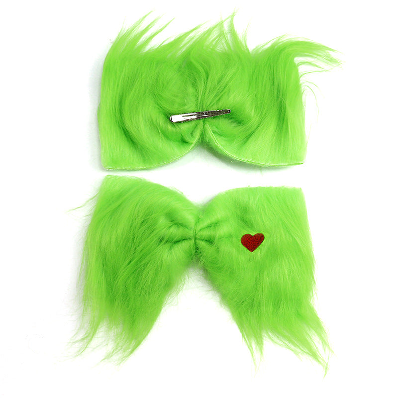 Girls Xmas Costume Green Dress Scarf with Warmers Full Set Perfect Christmas Gift