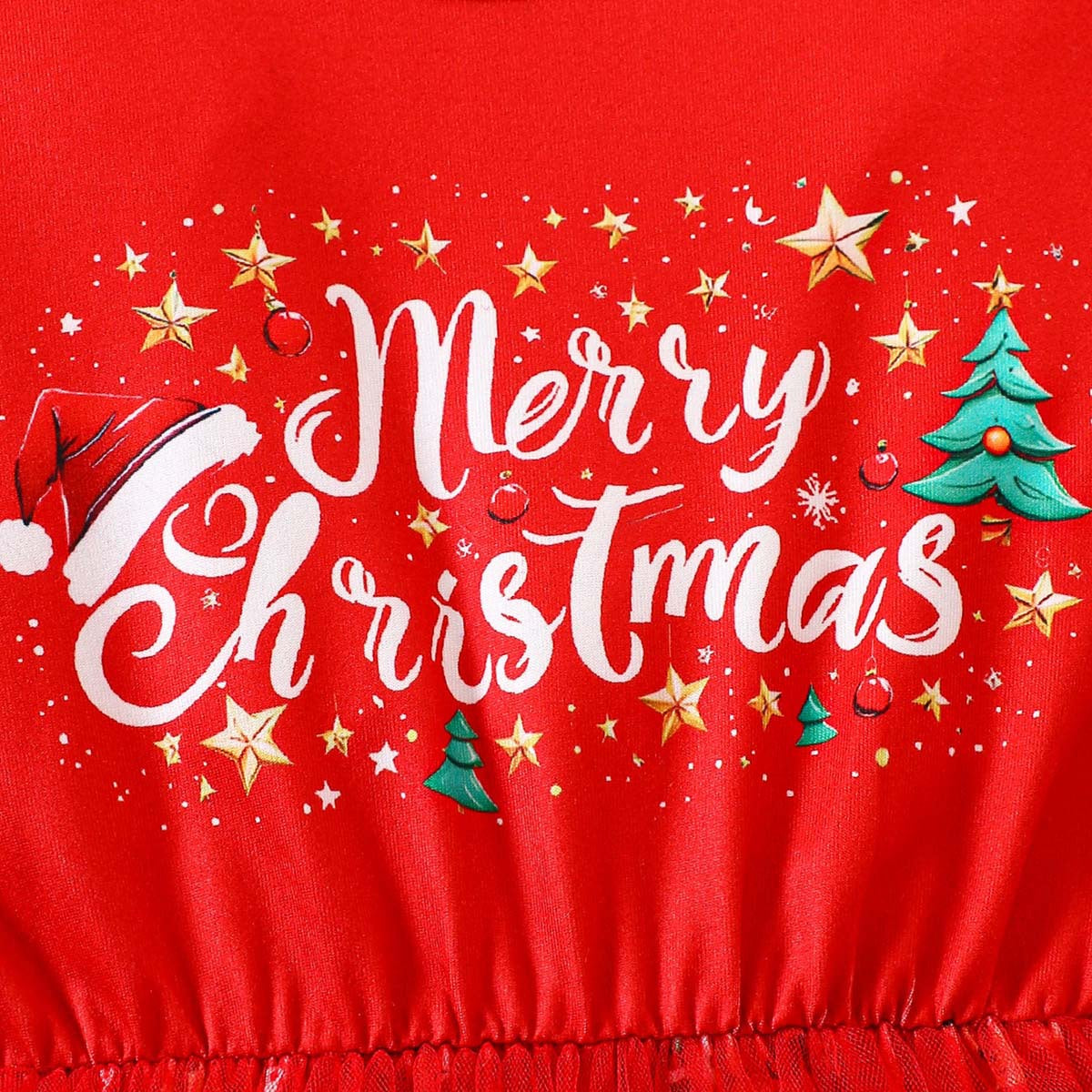 Girls Light Up Xmas Dress Red Cute Christmas Party Costume with Headband