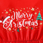 Girls Light Up Xmas Dress Red Cute Christmas Party Costume with Headband